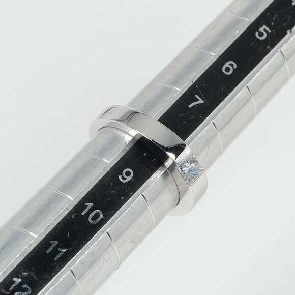 CARTIER Authentic 18k Silver Diamond Ring